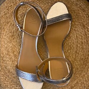 Tory Burch Silver Women's Sandals